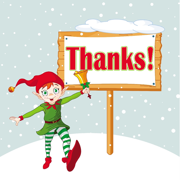 free holiday thank you clipart - photo #2